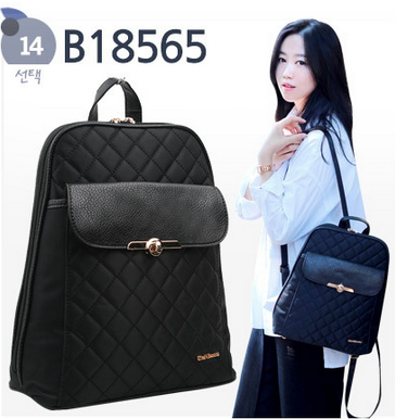 B18565 Vegan Leather Sustainable Backpack Korean Bag