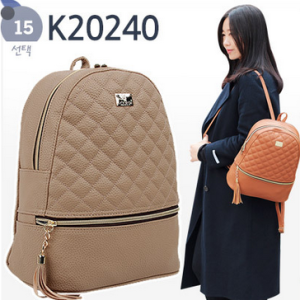 K20240 Vegan Leather Sustainable Backpack Korean Bag
