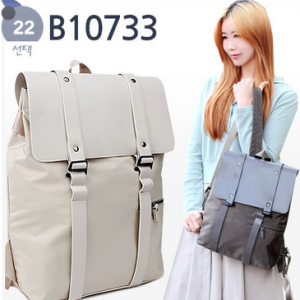 B10733 Vegan Sustainable Leather Backpack Korean Bag