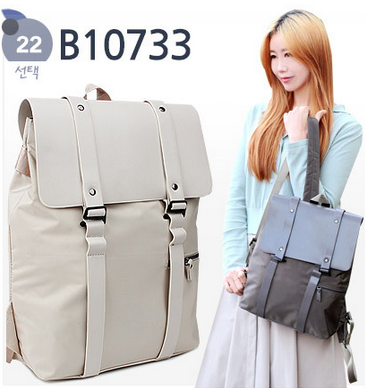 B10733 Vegan Sustainable Leather Backpack Korean Bag