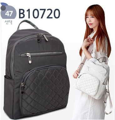 B10720 Vegan Nylon Sustainable Backpack Korean Bag
