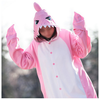 Pink Shark Original Sazac Animal Pajama Onesies Kigurumi from South Korea