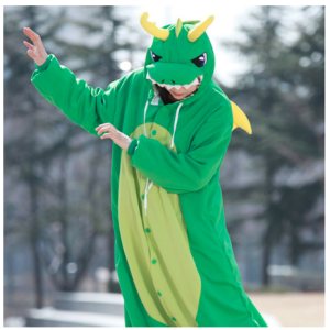 Green Dragon Ver. 2 Original Sazac Animal Pajama Onesies Kigurumi from South Korea