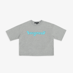 NewJeans Official Cropped Tee - Gray